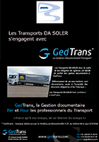 DA SOLER s'engage avec GedTrans